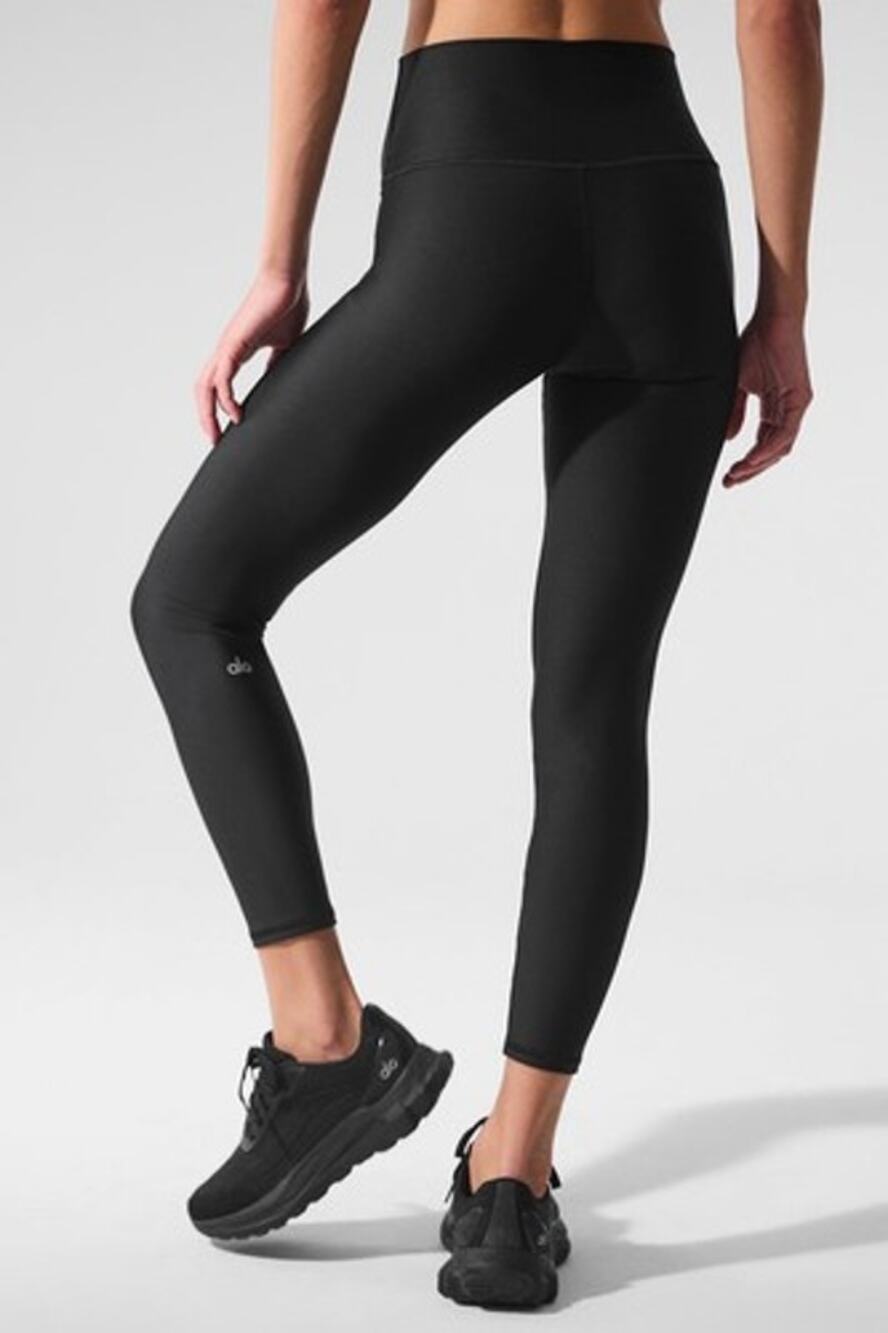 Alo Black High Waist Airlift 7/8 Legging Athleisure Active Size Small